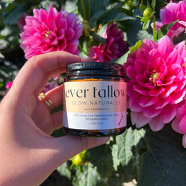 Bare_whipped_tallow_in_the_Garden  in front of dahlias