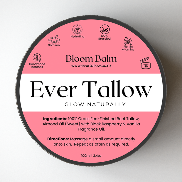Bloom Balm: Black Raspberry & Vanilla Tallow Balm