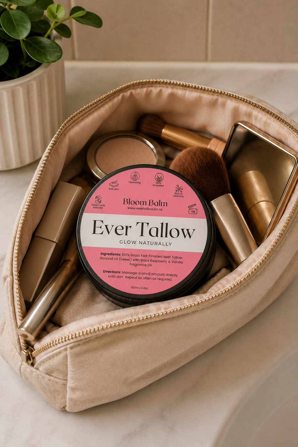 Bloom Balm: Black Raspberry & Vanilla Tallow Balm