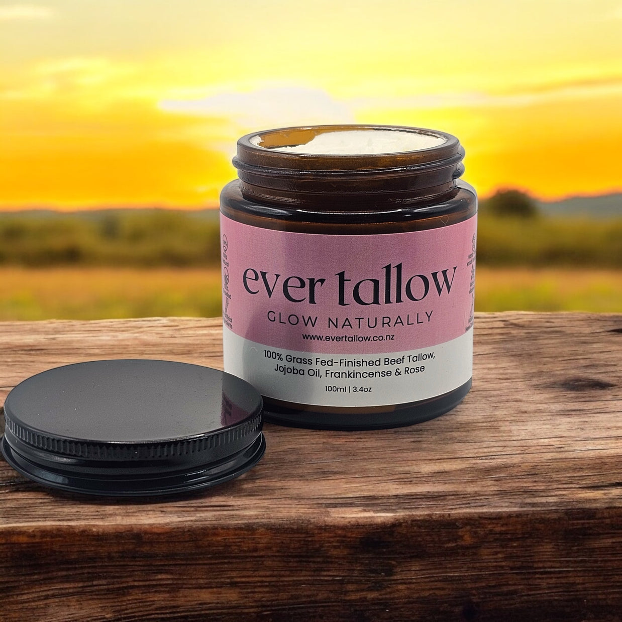 Jojoba Oil, Frankincense & Rose Whipped Tallow Cream